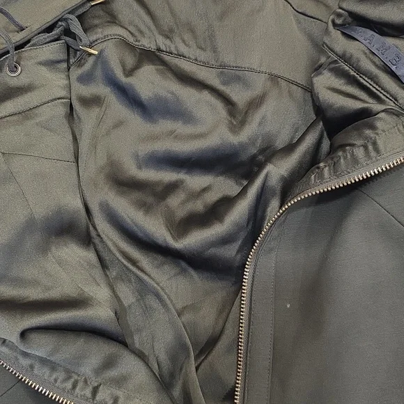 L.A.M.B. Gwen Stefani One Shoulder Mini Dress Military Olive Silk Lined Sz 10 - Picture 11 of 13